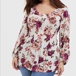 NWOT Torrid floral blouse